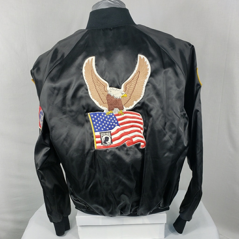 Vintage American Legion Themed Black Jacket